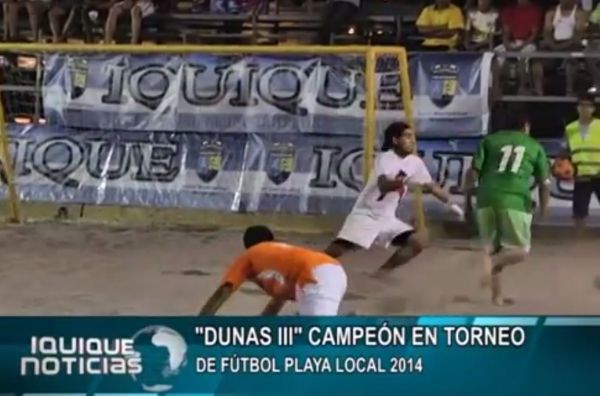 "DUNAS III" CAMPE&Oacute;N EN TORNEO DE F&Uacute;TBOL PLAYA LOCAL 2014