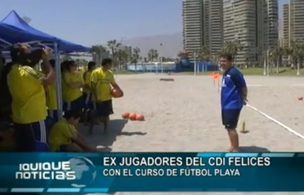 EX JUGADORES DEL CDI FELICES CON EL CURSO DE F&Uacute;TBOL PLAYA
