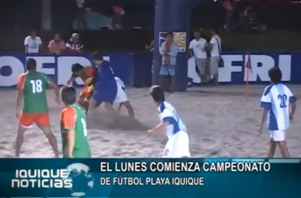 EL LUNES COMIENZA CAMPEONATO DE F&Uacute;TBOL PLAYA IQUIQUE