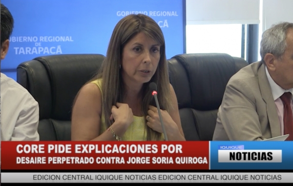 CORE PIDE EXPLICACIONES POR DESAIRE PERPETRADO CONTRA JORGE SORIA QUIROGA
