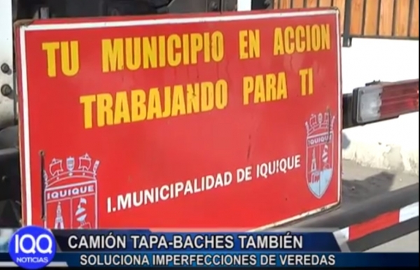 CAMION TAPA-BACHES TAMBI&Eacute;N SOLUCIONA IMPERFECCIONES DE VEREDAS