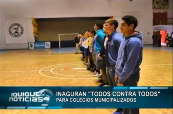 INAUGURAN "TODOS CONTRA TODOS" PARA COLEGIOS MUNICIPALIZADOS