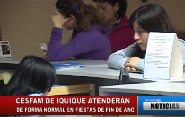 CESFAM DE IQUIQUE ATENDER&Aacute;N DE FORMA NORMAL EN FIESTAS DE FIN DE A&Ntilde;O