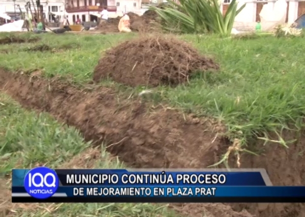 MUNICIPIO CONTIN&Uacute;A PROCESO DE MEJORAMIENTO DE LA PLAZA PRAT