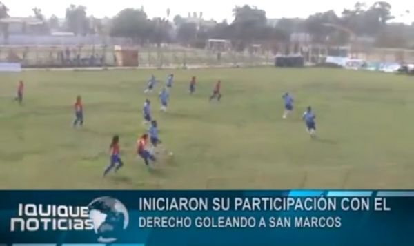 INICIARON SU PARTICIPACI&Oacute;N CON EL PIE DERECHO GOLEANDO A SAN MARCOS