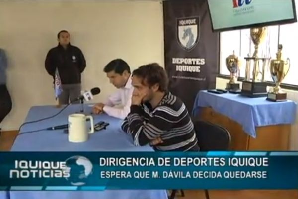 DIRIGENCIA DE DEPORTES IQUIQUE ESPERA QUE M. D&Aacute;VILA DECIDA QUEDARSE