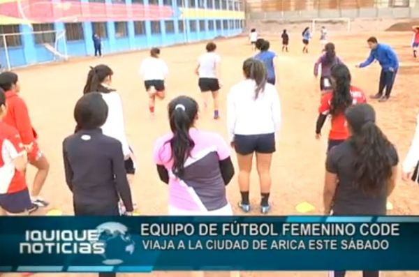 EQUIPO DE F&Uacute;TBOL FEMENINO CODE VIAJA A LA CIUDAD DE ARICA ESTE S&Aacute;BADO
