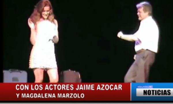 CON LOS ACTORES JAIME AZOCAR Y MAGDALENA MARZOLO