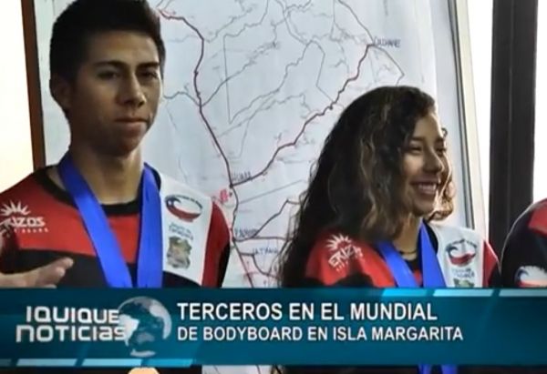 TERCEROS EN EL MUNDIAL DE BODYBOARD EN ISLA MARGARITA