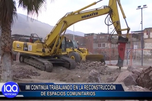 IMI CONTIN&Uacute;A TRABAJANDO EN LA RECONSTRUCCI&Oacute;N DE ESPACIOS COMUNITARIOS