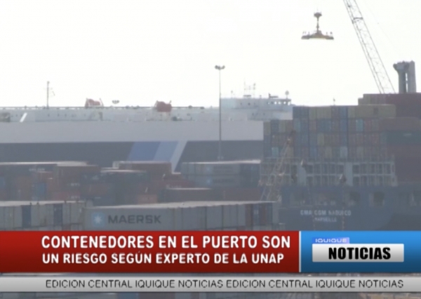 ONEMI REITERA QUE CONTENEDORES EN EL PUERTO SON UN RIESGO PARA LA CIUDAD