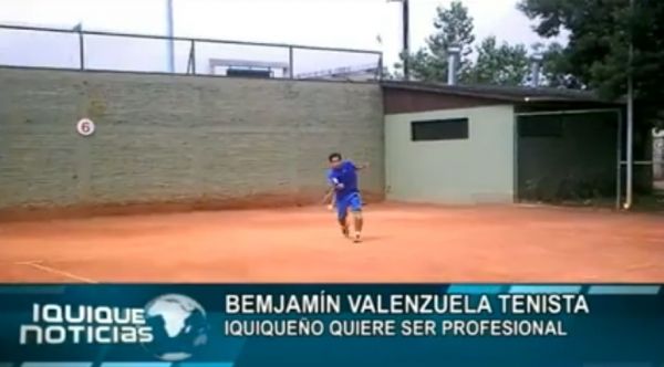 BENJAM&Iacute;N VALENZUELA TENISTA IQUIQUE&Ntilde;O QUIERE SER PROFESIONAL