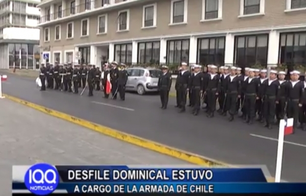 DESFILE DOMINICAL ESTUVO A CARGO DE LA ARMADA DE CHILE