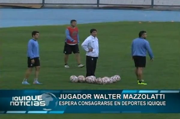 JUGADOR WALTER MAZZOLATTI ESPERA CONSAGRARSE EN DEPORTES IQUIQUE