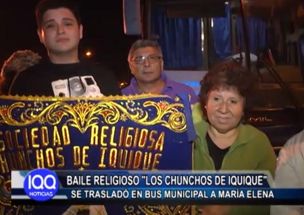 BAILE RELIGIOSO SE TRASLAD&Oacute; EN BUS MUNICIPAL HASTA MAR&Iacute;A ELENA