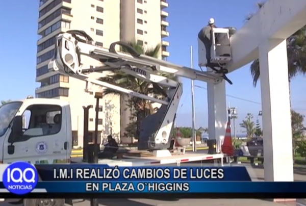 IMI REALIZ&Oacute; CAMBIOS DE LUCES EN PLAZA O'HIGGINS
