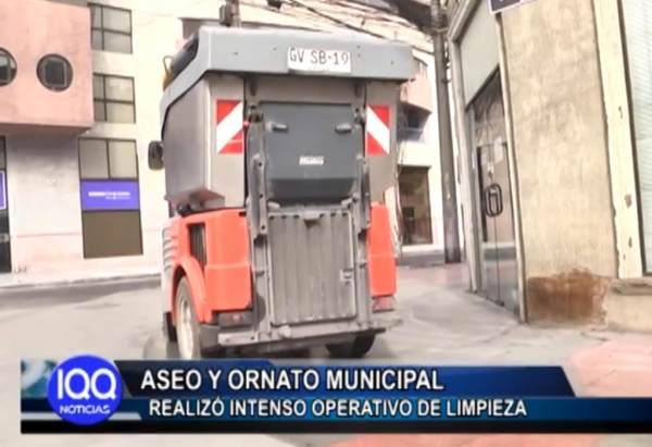 ASEO Y ORNATO MUNICIPAL REALIZ&Oacute; INTENSO OPERATIVO DE LIMPIEZA