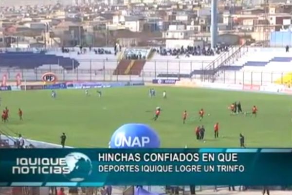 HINCHAS CONFIADOS EN QUE DEPORTES IQUIQUE LOGRE UN TRIUNFO