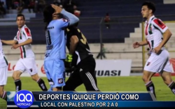 DEPORTES IQUIQUE PERDI&Oacute; COMO LOCAL CON PALESTINO POR 2 A 0