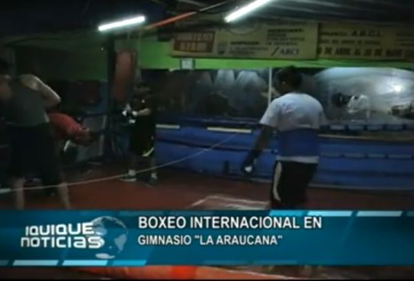 BOXEO INTERNACIONAL EN GIMNASIO "LA ARAUCANA"