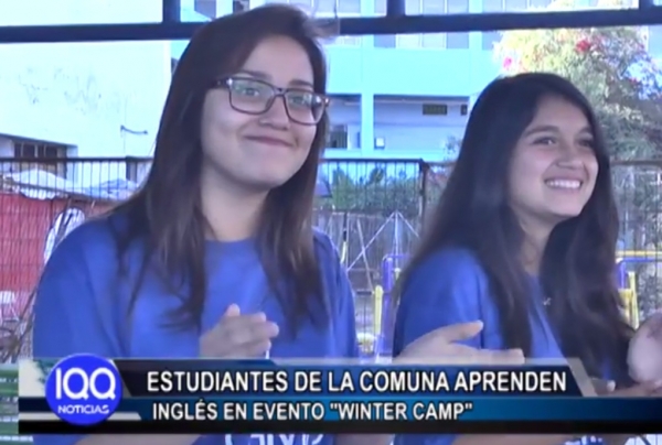 ESTUDIANTES DE LA COMUNA APRENDEN INGL&Eacute;S EN EVENTO WINTER CAMP