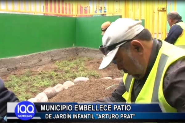 MUNICIPIO EMBELLECE PATIO DE JARD&Iacute;N INFANTIL "ARTURO PRAT"