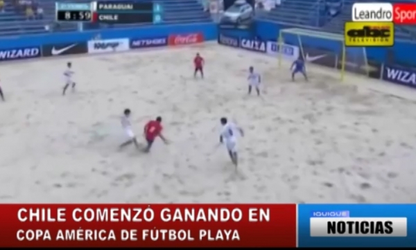 CHILE COMENZ&Oacute; GANANDO EN COPA AM&Eacute;RICA DE F&Uacute;TBOL PLAYA