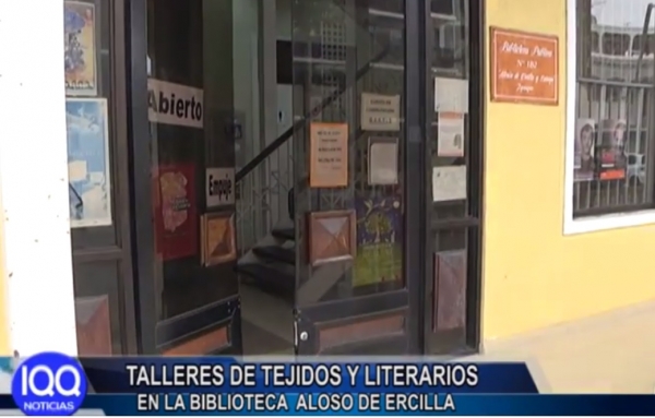 TALLERES DE TEJIDOS Y LITERARIOS EN LA BIBLIOTECA ALONSO DE ERCILLA