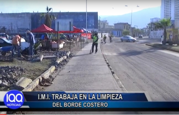 IMI TRABAJA EN LA LIMPIEZA DEL BORDE COSTERO DESPU&Eacute;S DEL PASO DEL SISTEMA FRONTAL