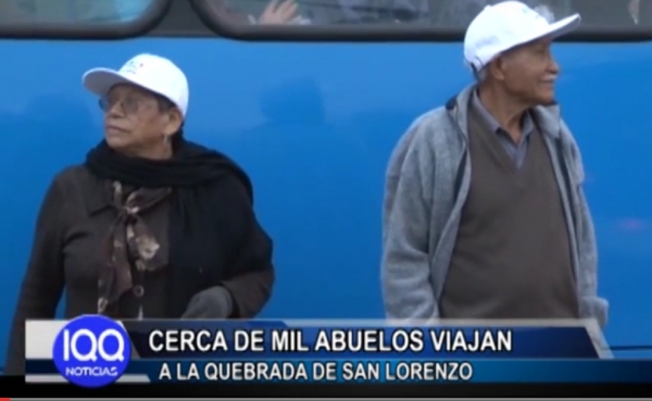 CERCA DE MIL ABUELOS VIAJAN A LA FIESTA DE SAN LORENZO