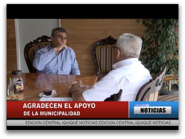 AGRADECEN EL APOYO DE LA MUNICIPALIDAD