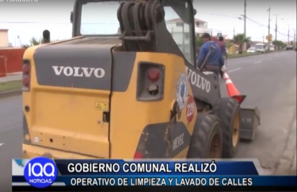 GOBIERNO COMUNAL REALIZ&Oacute; OPERATIVO DE LIMPIEZA Y LAVADOS DE CALLES