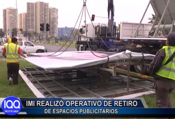 IMI REALIZ&Oacute; OPERATIVO DE RETIRO DE ESPACIOS PUBLICITARIOS