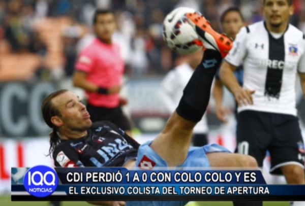 CDI PERDI&Oacute; 1 A 0 CON COLO COLO Y ES EL EXCLUSIVO COLISTA DEL TORNEO