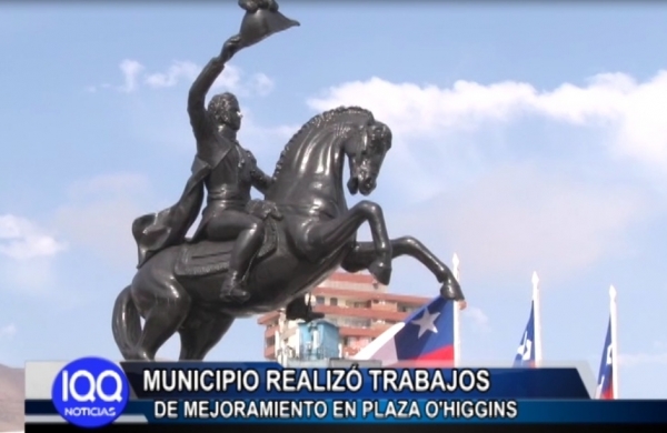 MUNICIPIO REALIZ&Oacute; TRABAJOS DE MEJORAMIENTO EN PLAZA O`HIGGINS