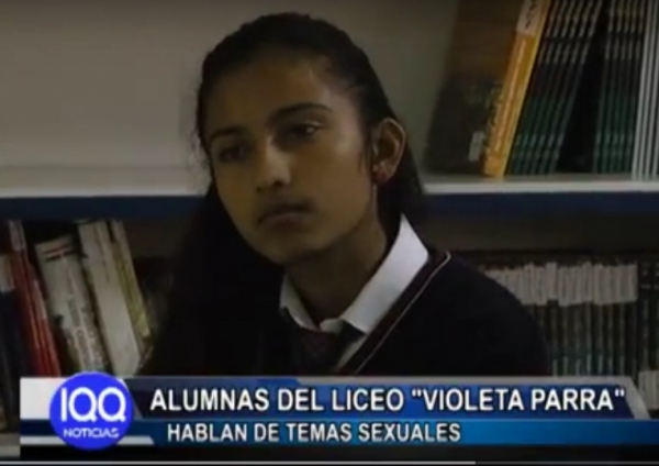 ALUMNAS DEL LICEO "VIOLETA PARRA" HABLAN DE TEMAS SEXUAL