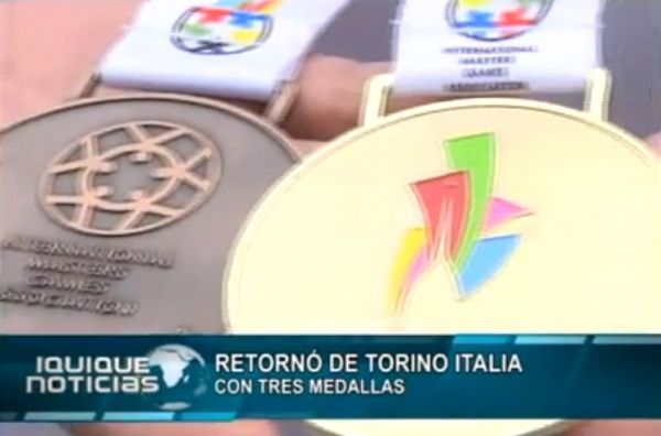 RETORN&Oacute; DE TORINO ITALIA CON TRES MEDALLAS