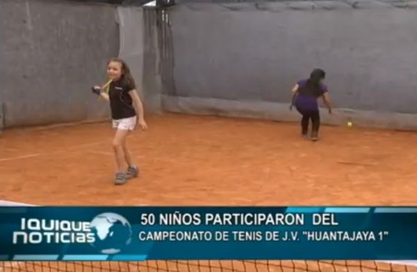 50 NI&Ntilde;OS PARTICIPARON DEL CAMPEONATO DE TENIS DE J.V "HUANTAJAYA 1"