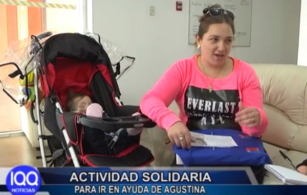 ACTIVIDAD SOLIDARIA PARA IR EN AYUDA DE AGUSTINA