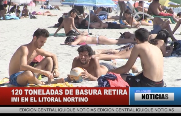 120 TONELADAS DE BASURA RETIRA IMI EN EL LITORAL NORTINO