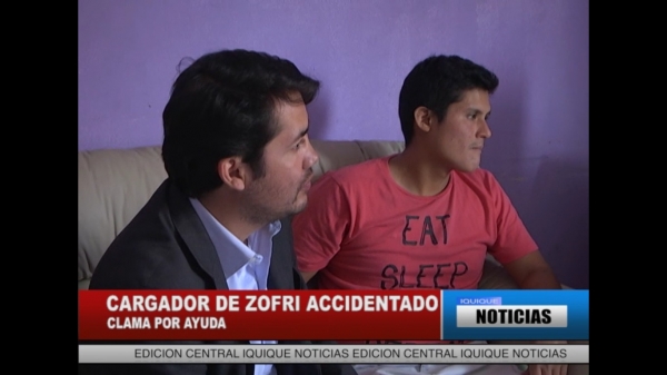 CARGADOR DE ZOFRI ACCIDENTADO CLAMA POR AYUDA