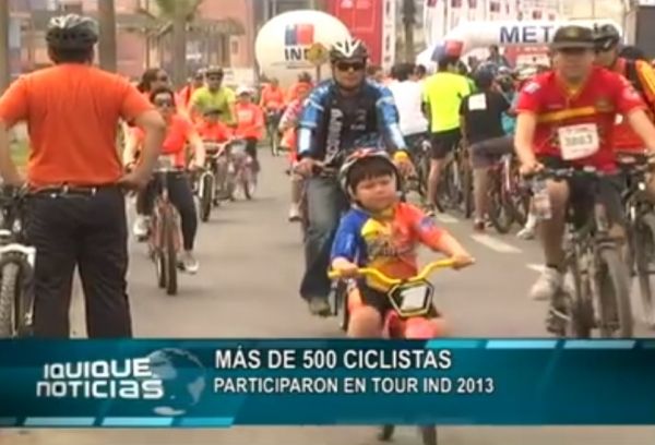 M&Aacute;S DE 500 CICLISTAS PARTICIPARON EN TOUR IND 2013