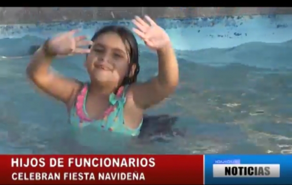 HIJOS DE FUNCIONARIOS CELEBRAN FIESTA NAVIDE&Ntilde;A
